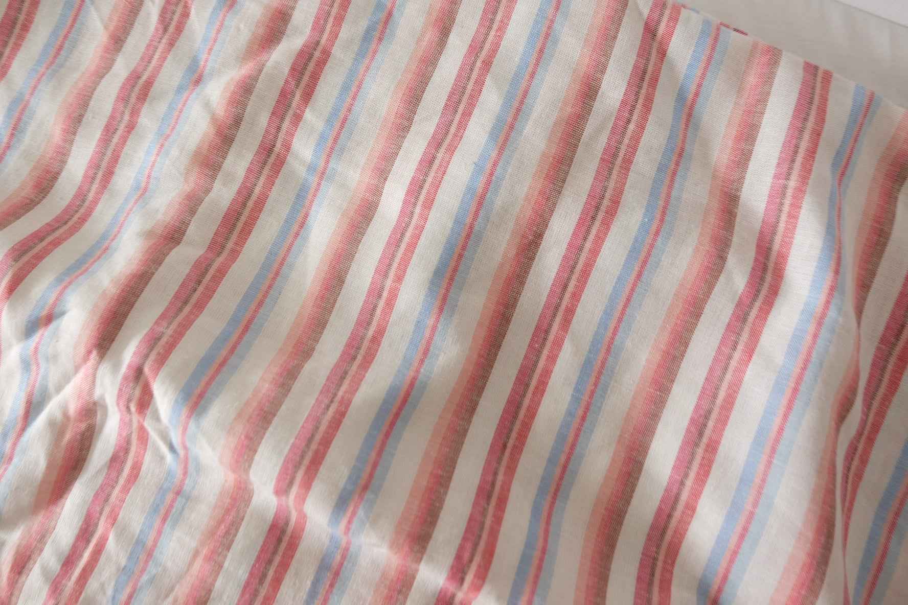 Soft Yarn-Dyed Striped Cotton Linen Fabric – 2.2 Yards
