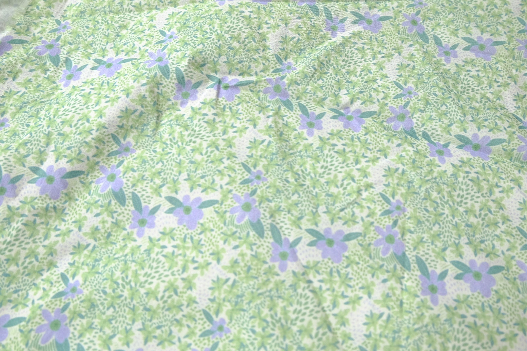 Pastel Meadow Floral Cotton Poplin, 1.84 Yards