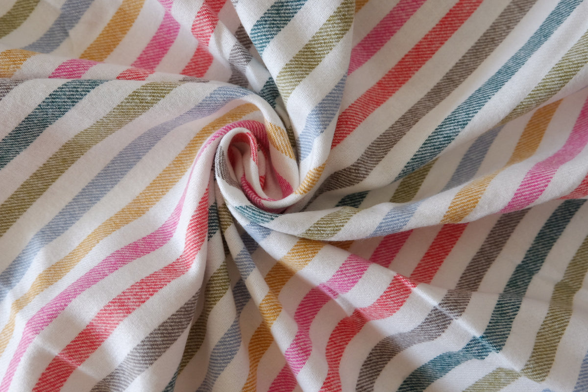 Candy Stripe – Soft Yarn-Dyed Cotton | 3.3 yards