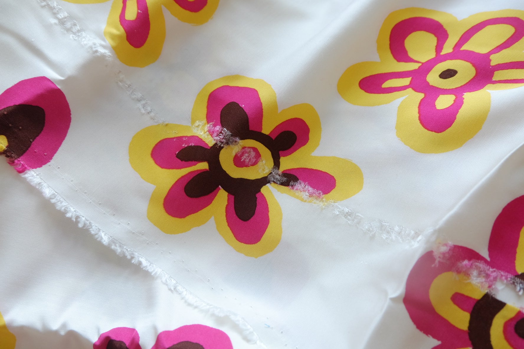 Happy Floral Cupro Twill Fabric - by Meter