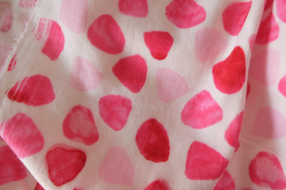 Pink Petal Confetti – Soft Triple Gauze Cotton Fabric | 1.6 Yards