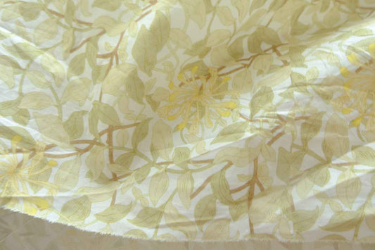 Soft Botanical Cotton Fabric - 1.64 yd