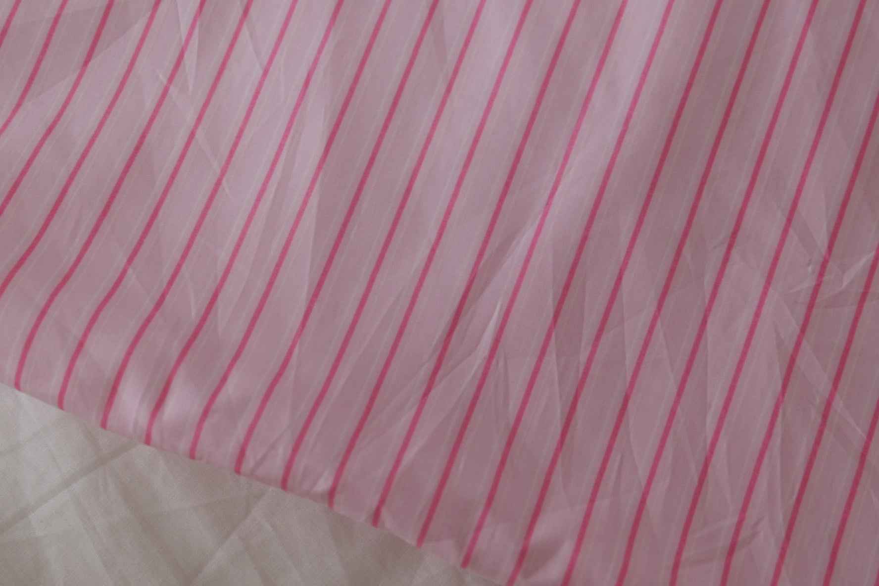Pink Pinstripe Silky Cotton Poplin – 2.2 yd