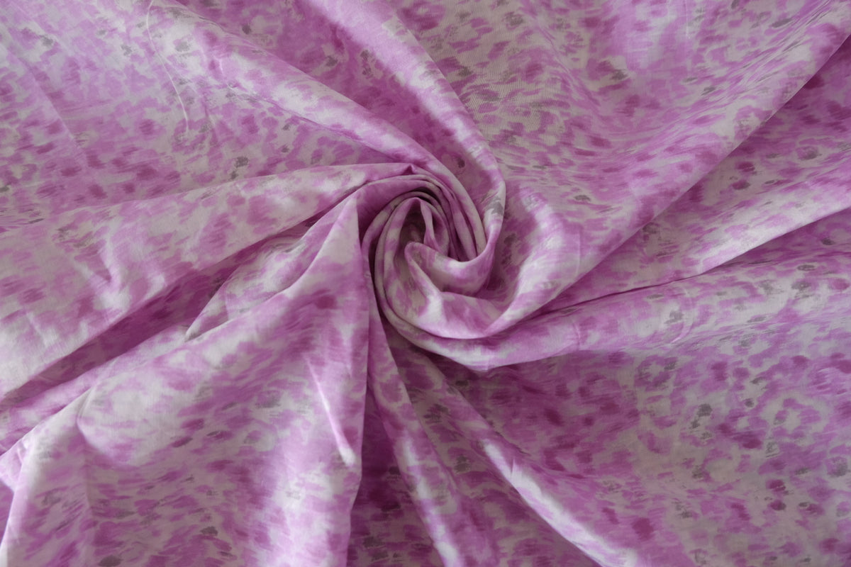 Pink Watercolor Dream – Silk Cotton Blend Fabric | 3.3 Yards