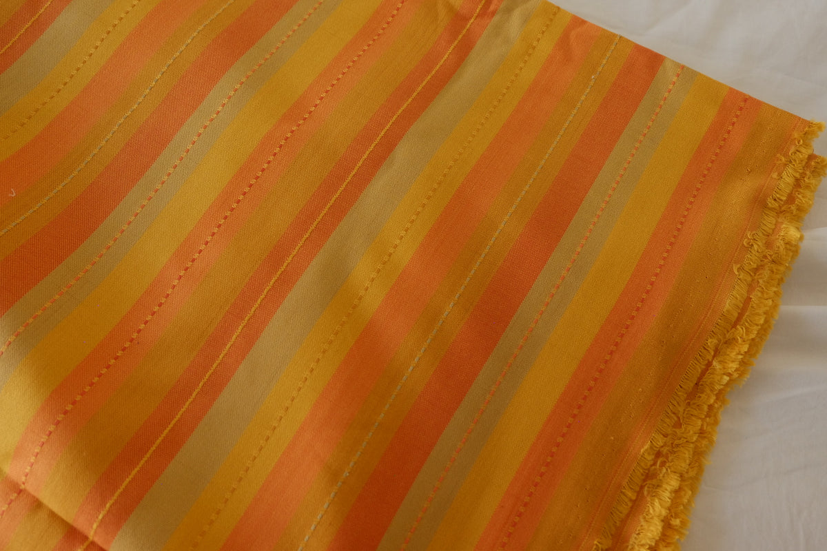 Golden Sunset Yarn-Dyed Striped Cotton Jacquard – 1.64 yd