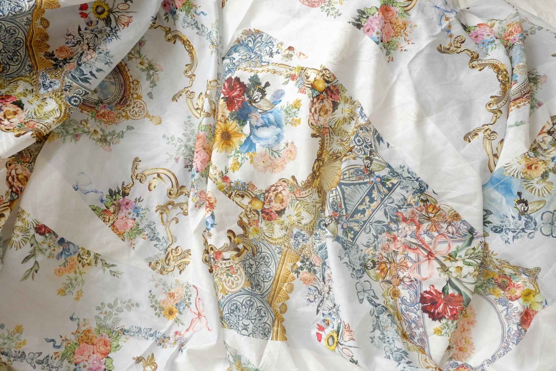 Designer Dress-Cut High-Count Cotton Panel Fabric - 4 yd
