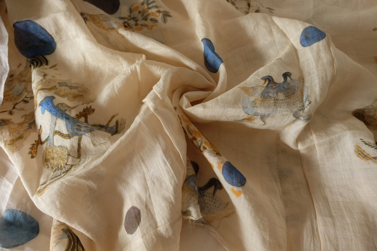 Mythical Creatures Pure Ramie Fabric – 1.6 yd