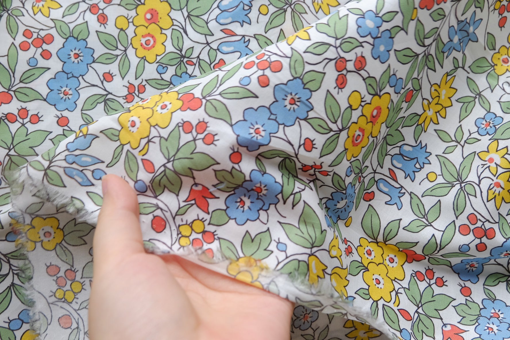 Vintage Meadow Floral Cotton Poplin – 2.2 yd