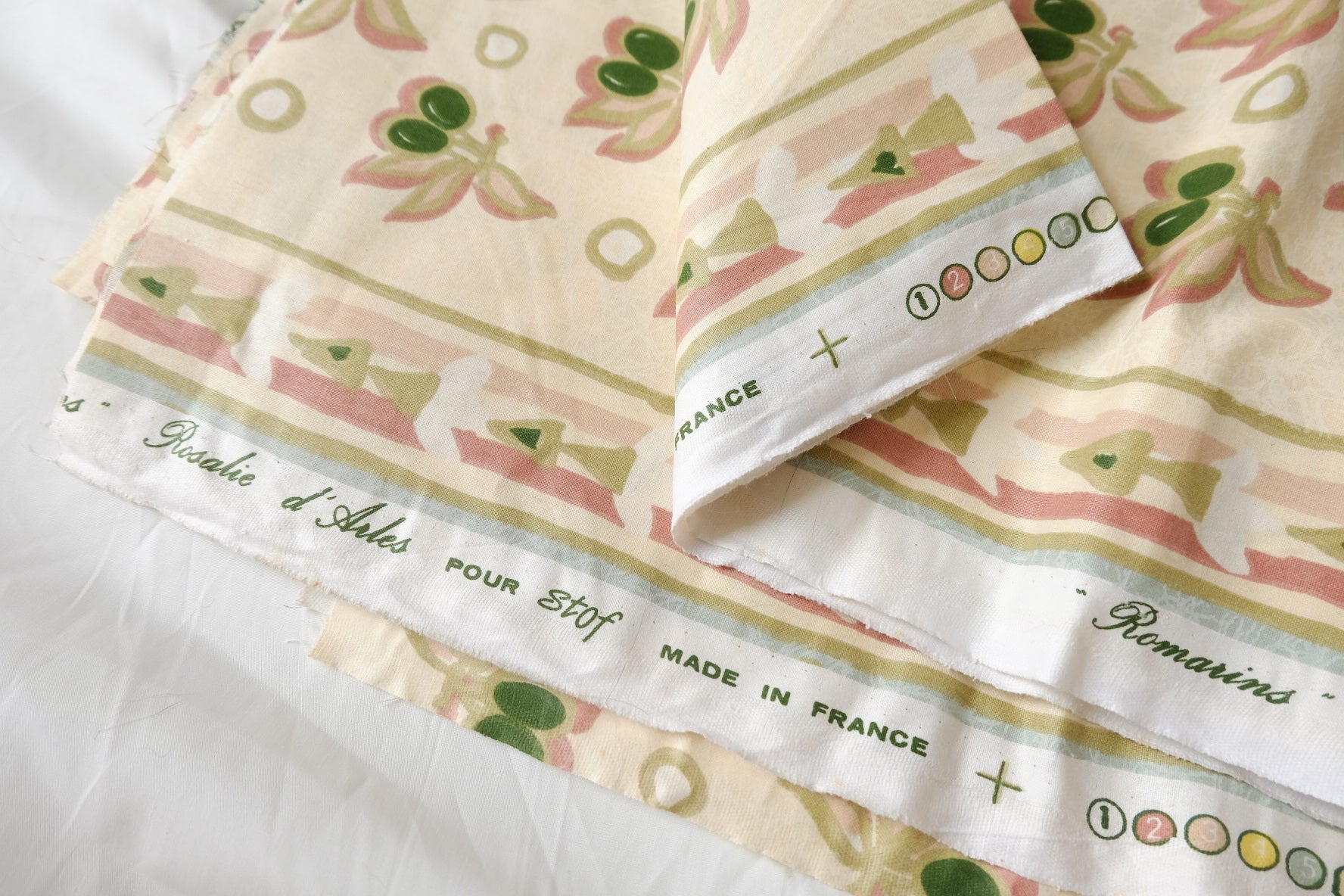 French Selvedge Wide Cotton Home Fabric - 1.64 yd