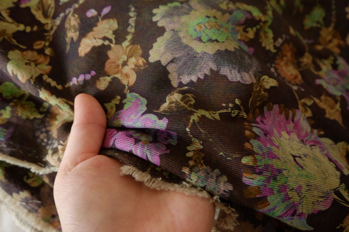 Dark Garden Double-Layer Cotton Twill – 2.2 yd