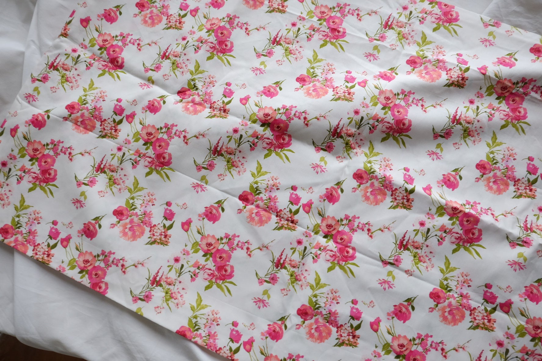 Pink Garden High-Density Cotton Poplin – 1.7 yd