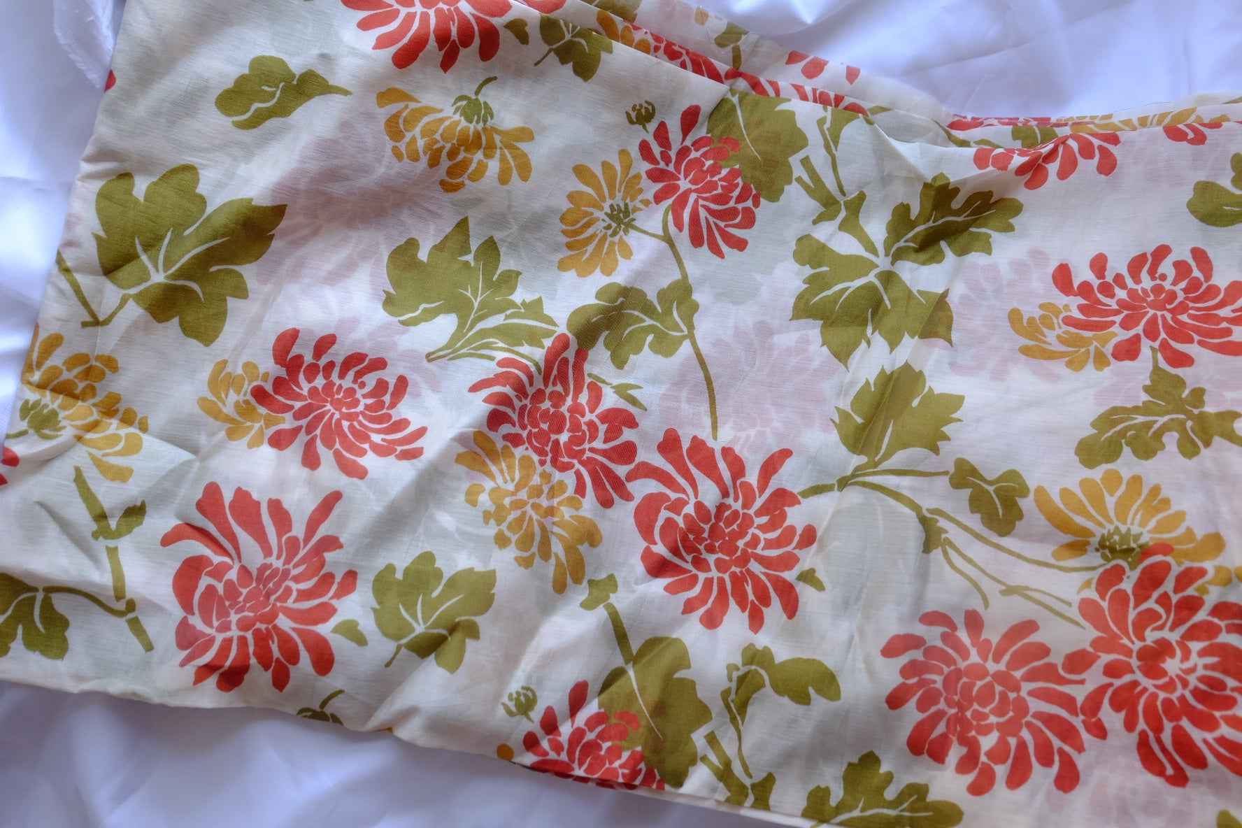 Chrysanthemum Tencel Linen Sheer Fabric - 2.95 yd