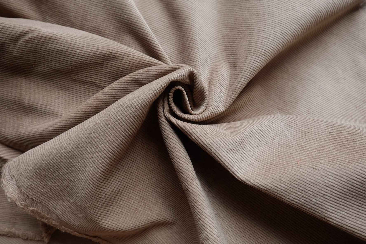 Taupe Cotton Corduroy — 2.2 yd