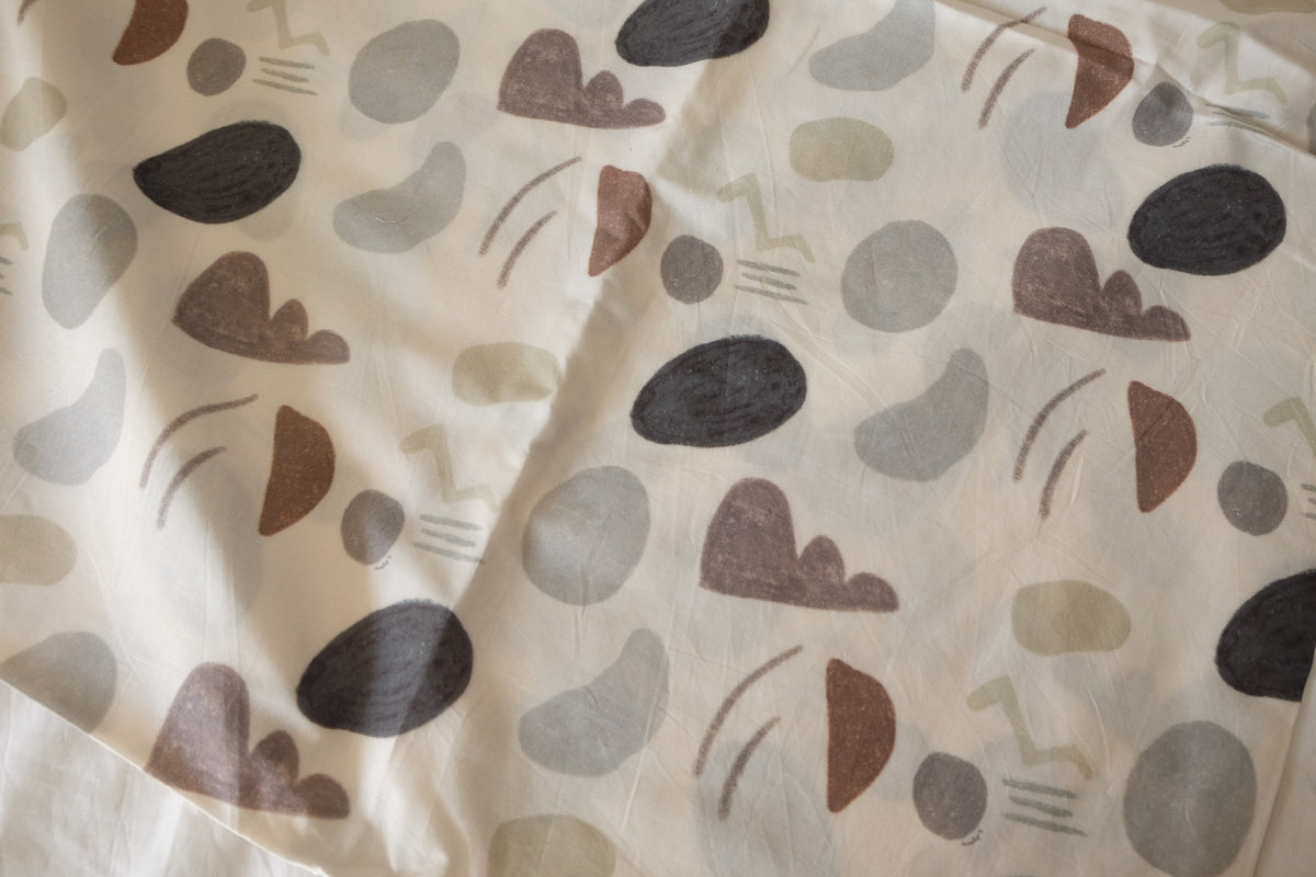 Abstract Earth Shapes – Cotton Fabric | 2.2 Yards