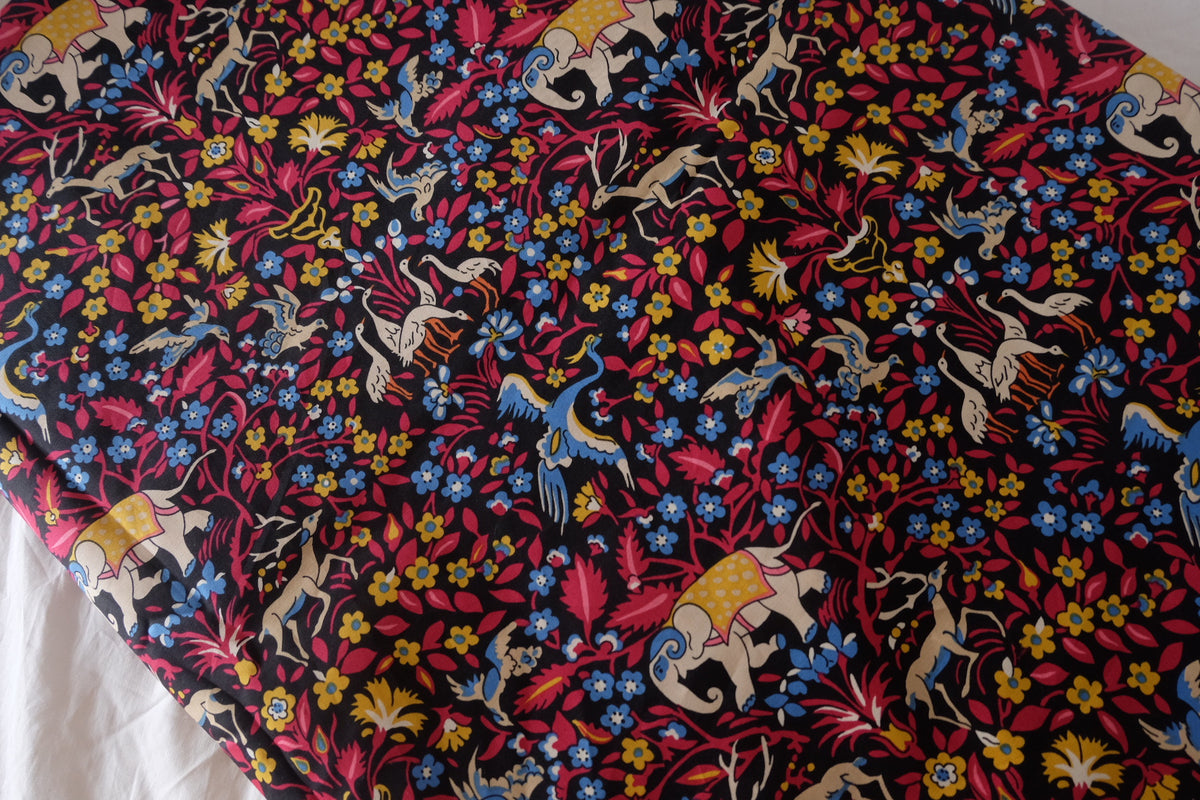 Midnight Menagerie – Fine Cotton Poplin – 2.2 yd