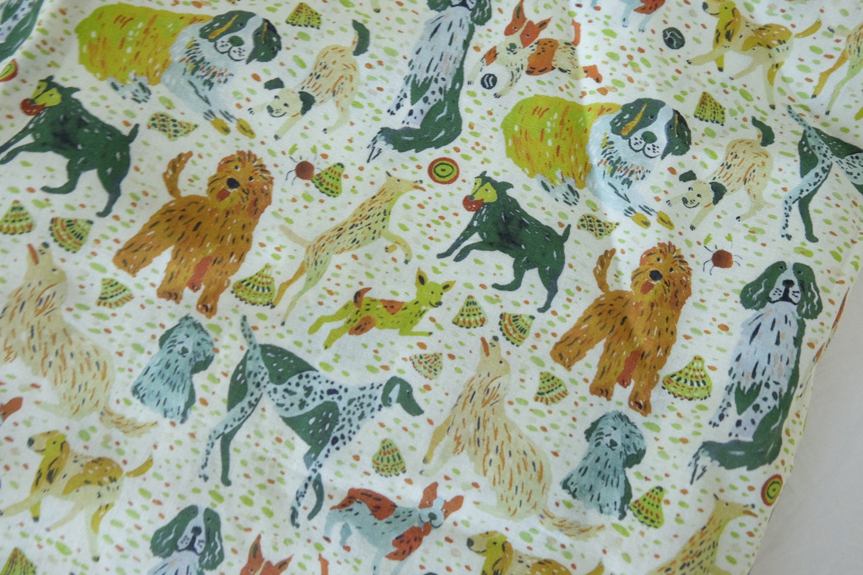 Storybook Dogs 60s Cotton Poplin Fabric – 3.8 yd
