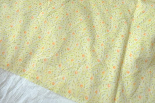 Butter Yellow High-Density Cotton Sateen, 2.2 Yards