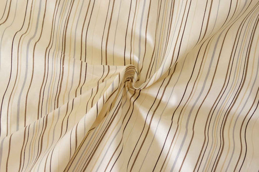 High Density Cotton Poplin Stripe Fabric – 2.2 yd