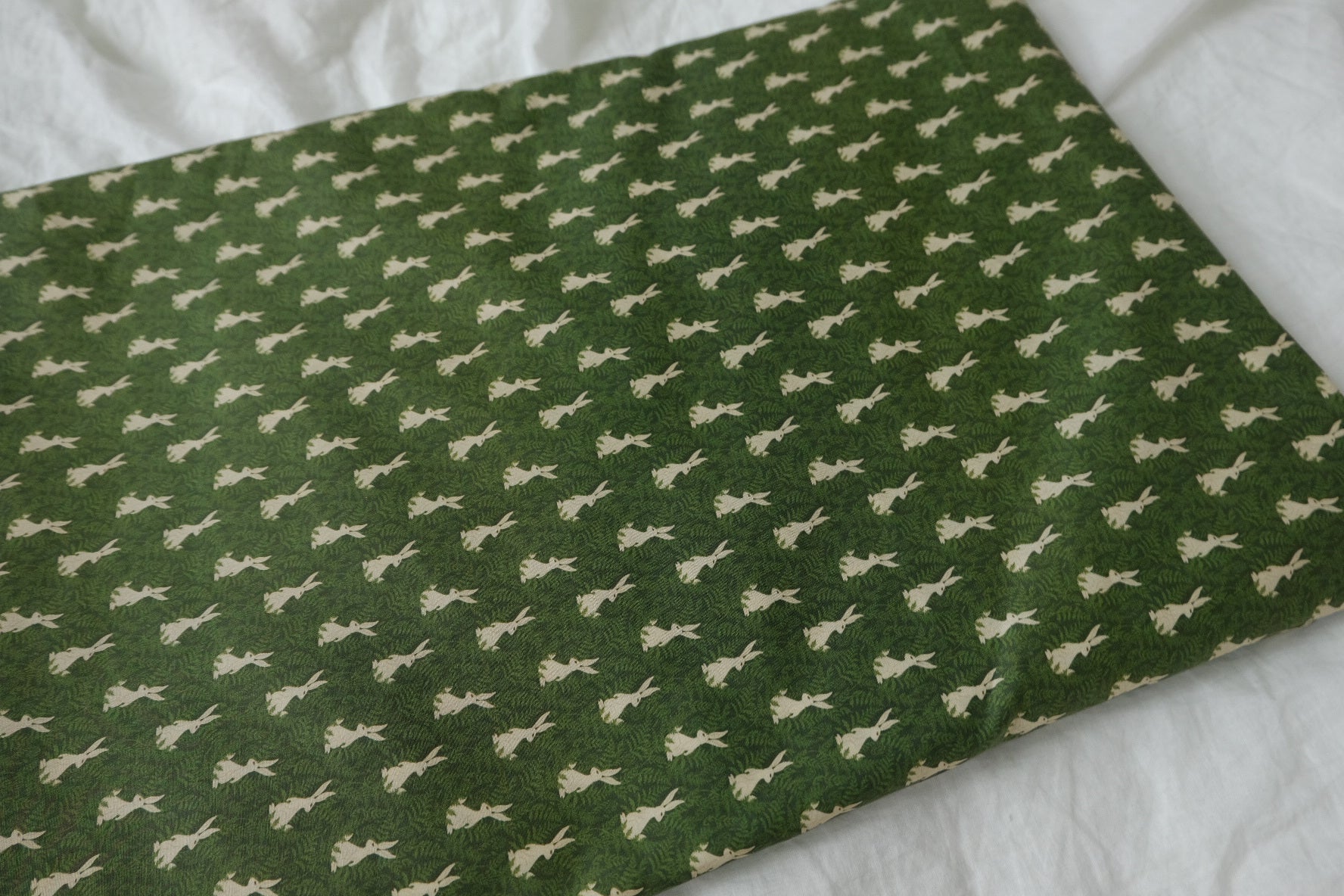 Tiny Rabbit Cotton Lawn Fabric — 1.64 yd
