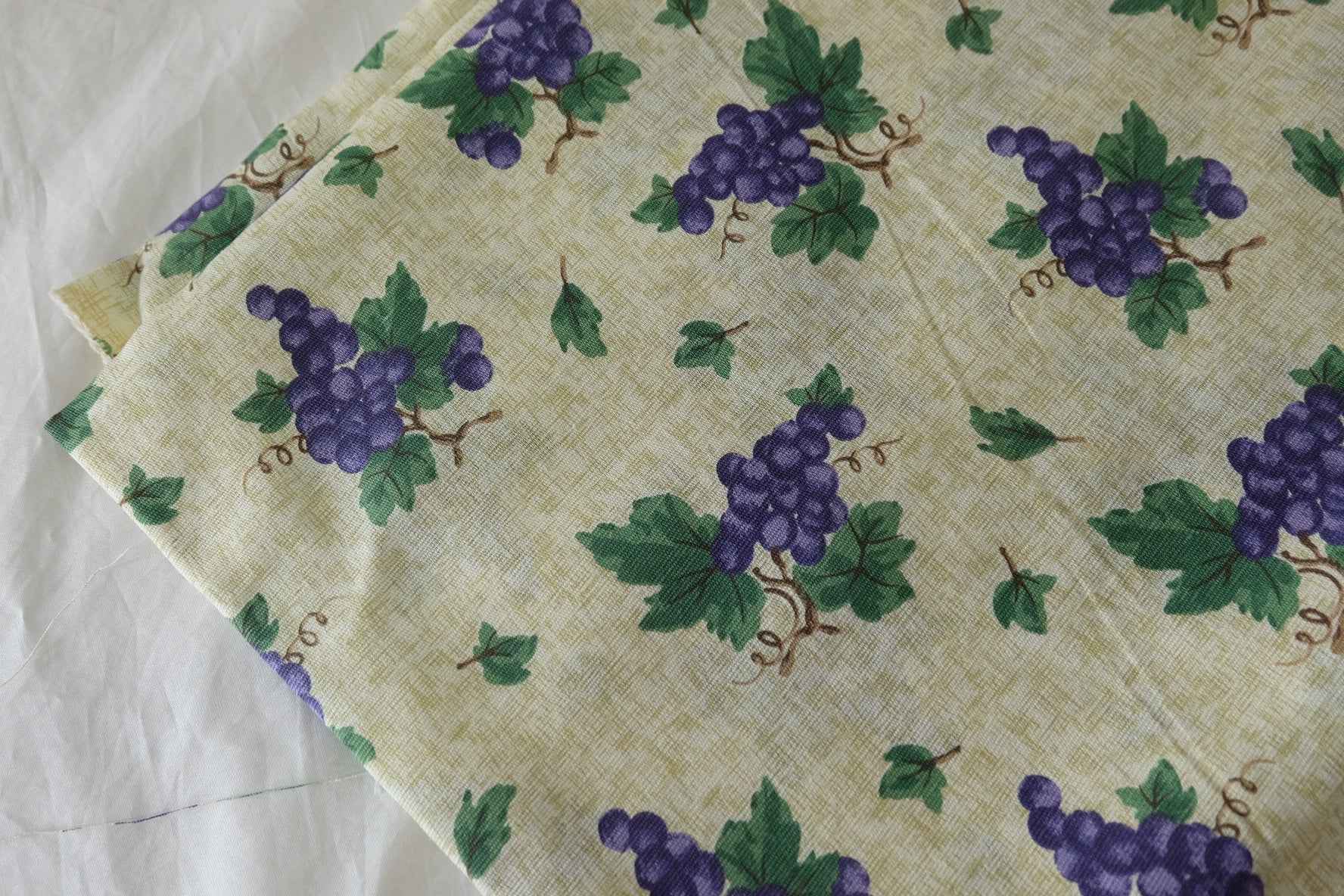 Grape Garden Cotton Linen Blend Fabric – 2.2 yd