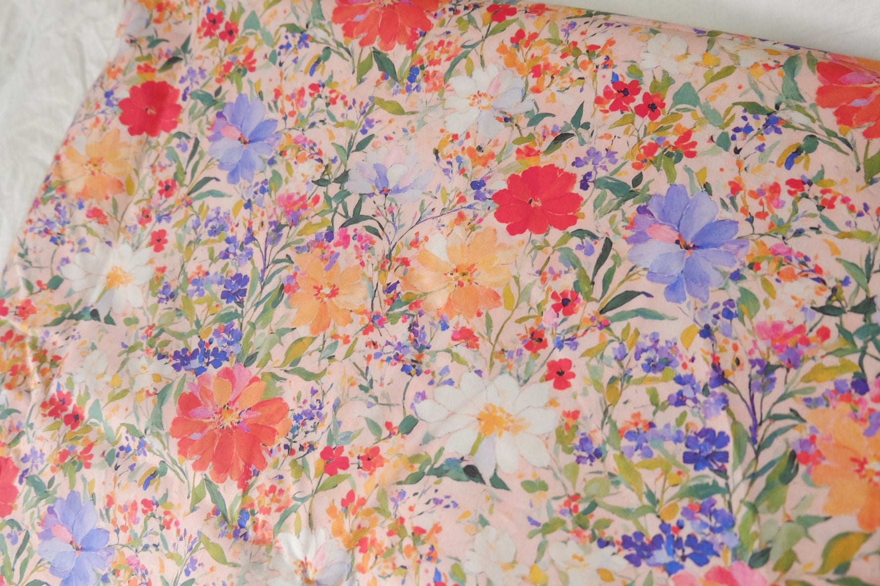 Dense Fine Twill Cotton Floral Fabric 2.2 Yards