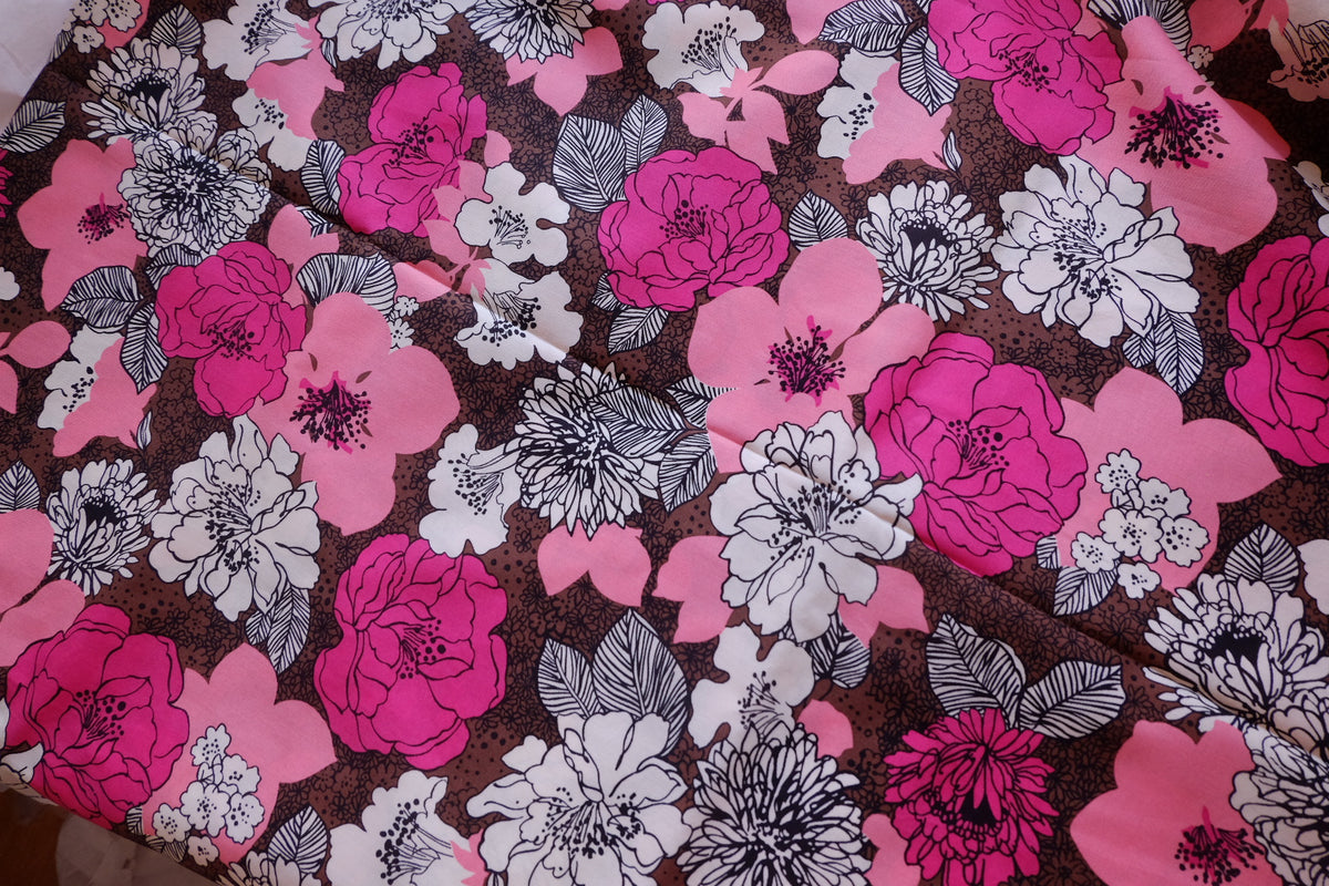 Vera Bradley Vintage Pink Floral Cotton Fabric – 3.28 yd