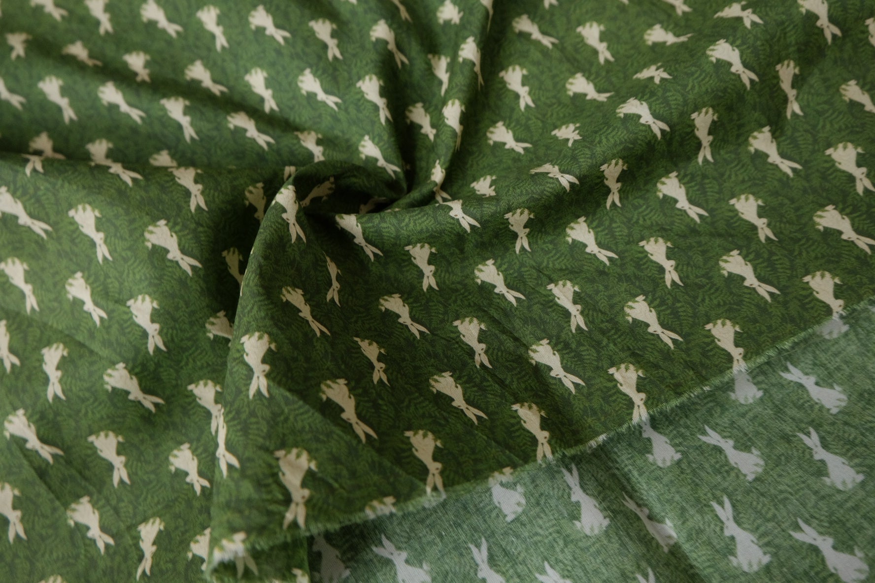 Tiny Rabbit Cotton Lawn Fabric — 1.64 yd