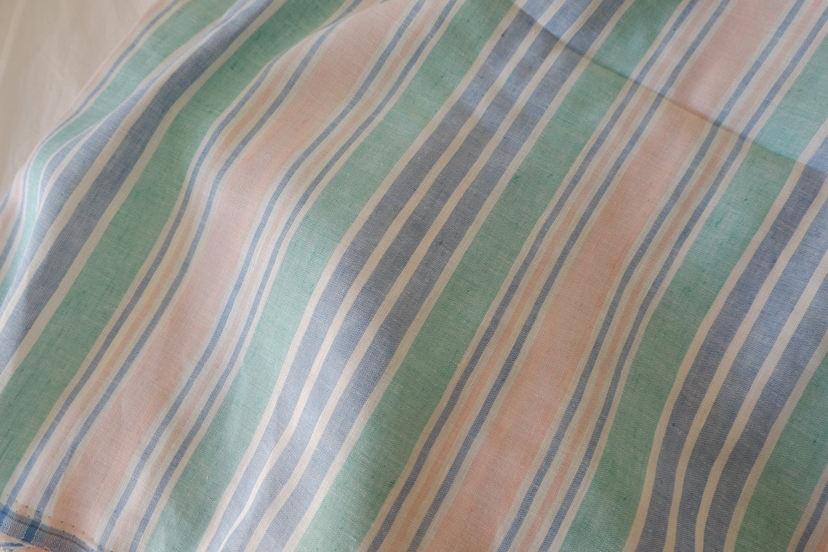Pastel Summer Stripes Linen Cotton – 2.19 yd
