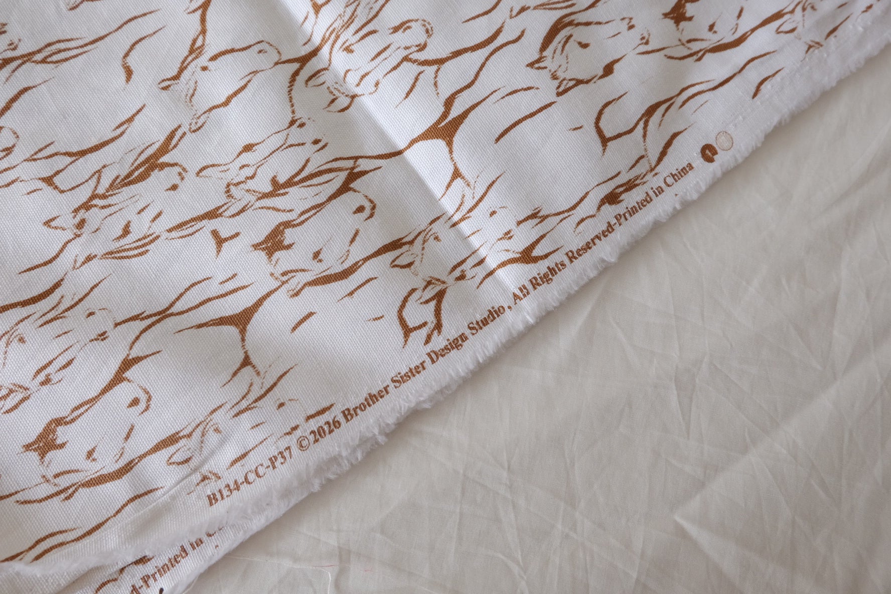 Running Horses Cotton Canvas – 1.86 yd
