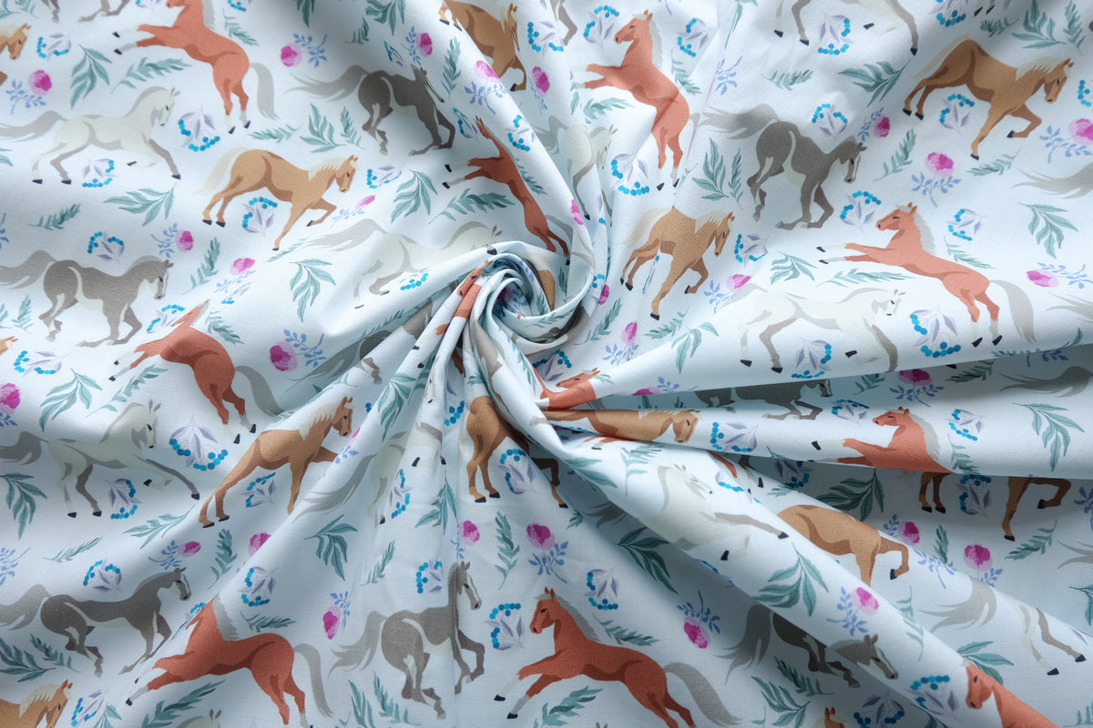 Wild Horses Cotton Poplin – 2.2 yd