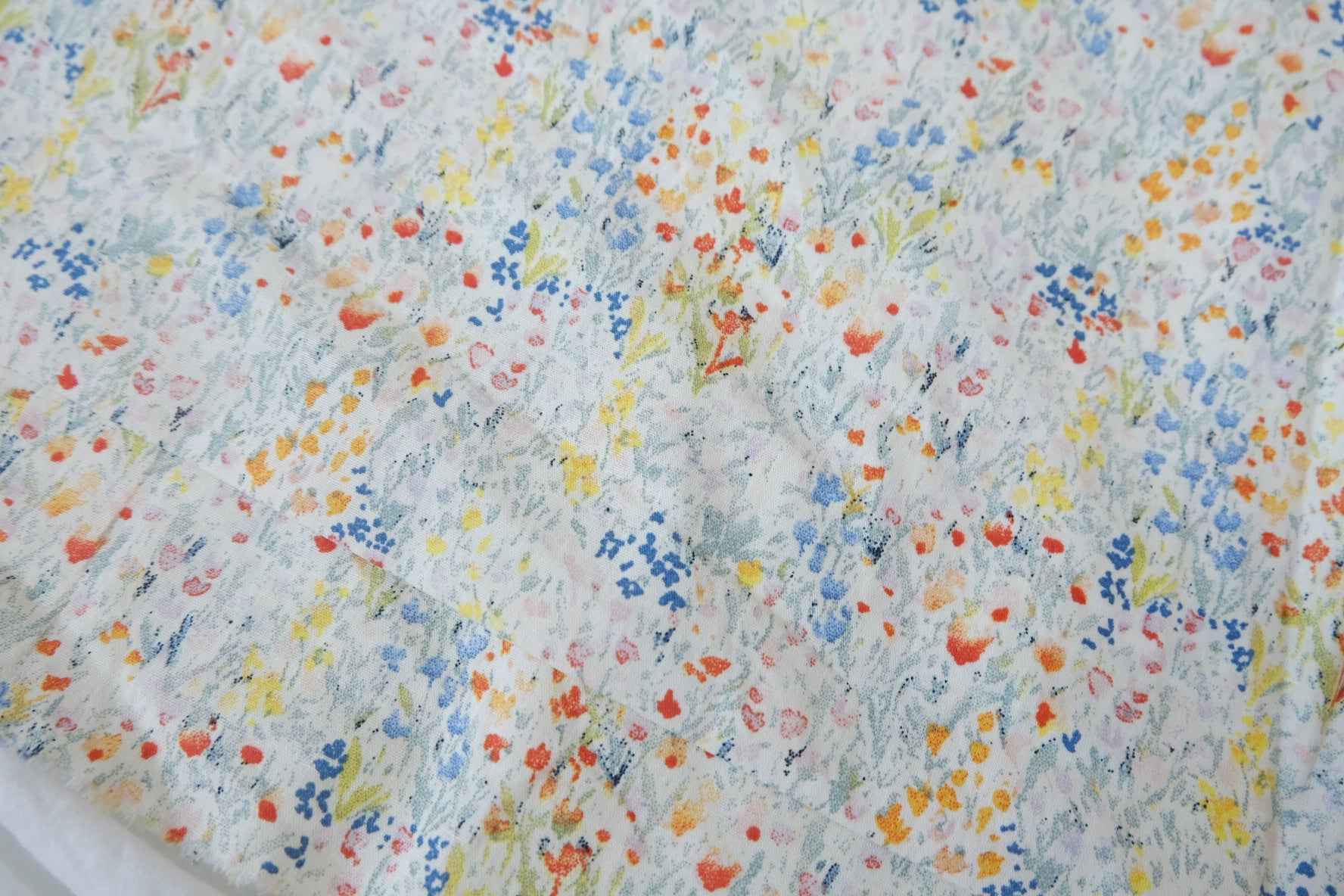 Soft Wildflower Cotton Fabric — 1.86 yd