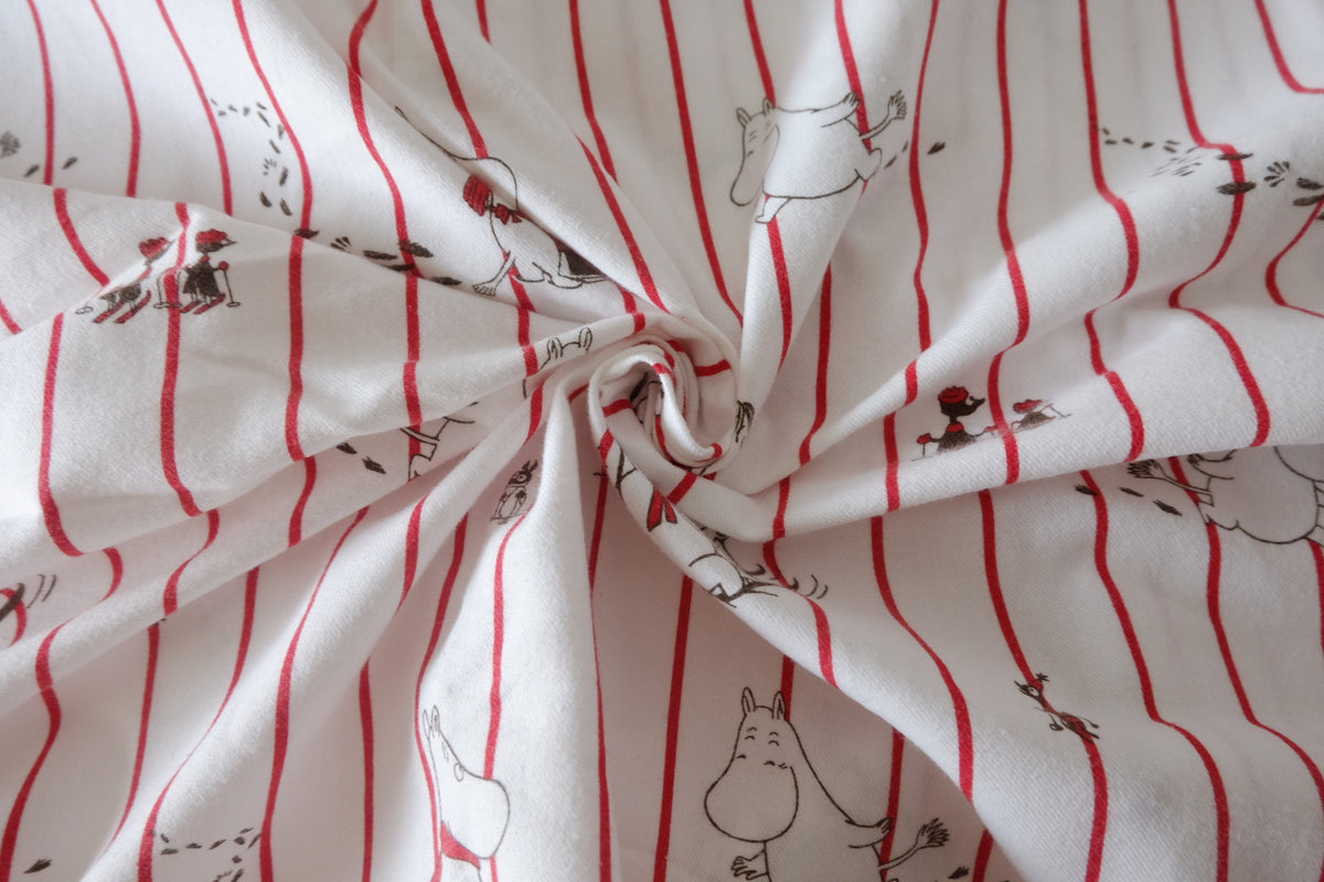 Moomin’s Little Adventures Soft Brushed Cotton Blend Twill – 2.19 yd