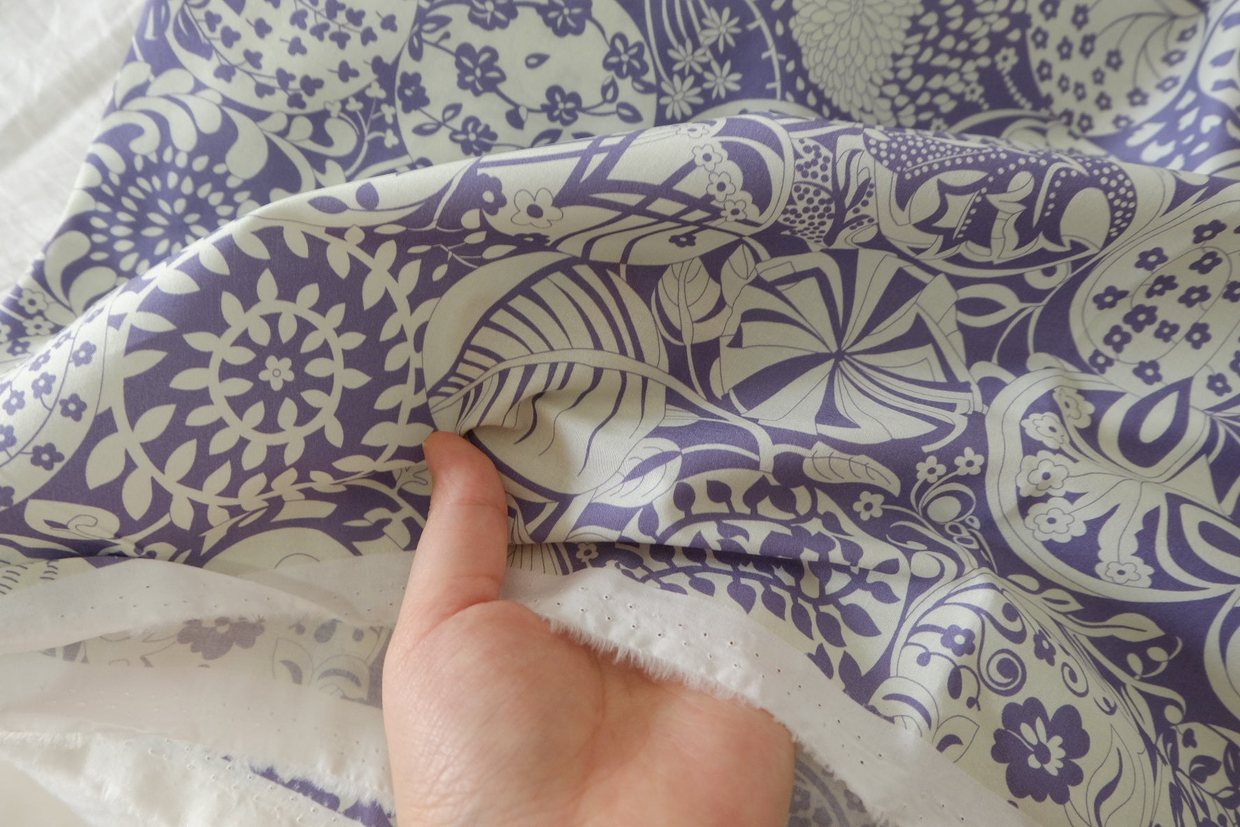 Purple Ornament 60s Cotton Poplin – 2.2 yd
