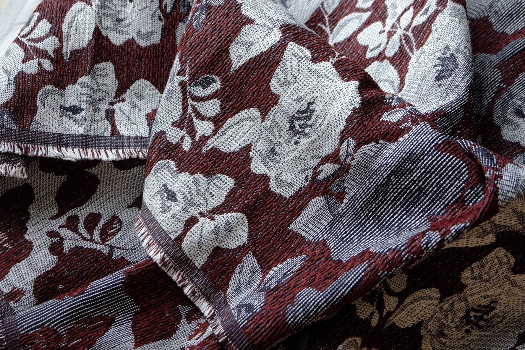 Designer Floral Cotton Brocade – 1.6 yd