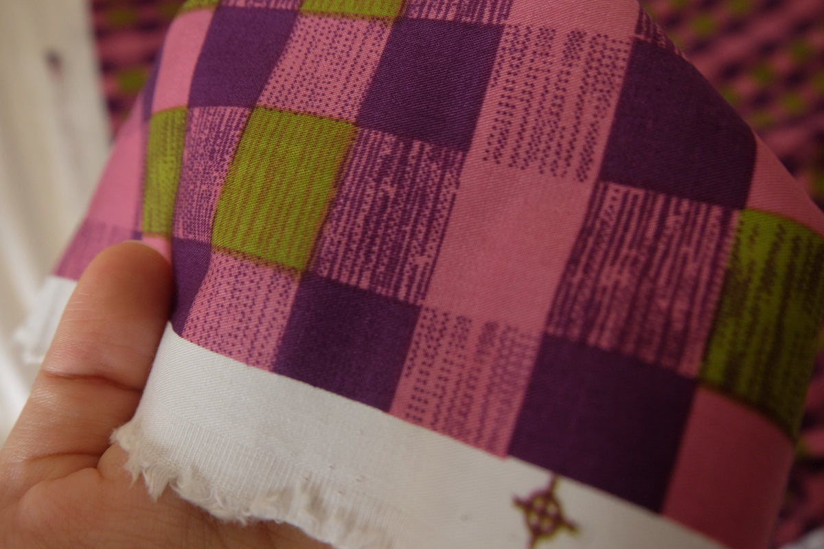 Retro Colorplay Checks – Soft Midweight Cotton – 2.2 yd
