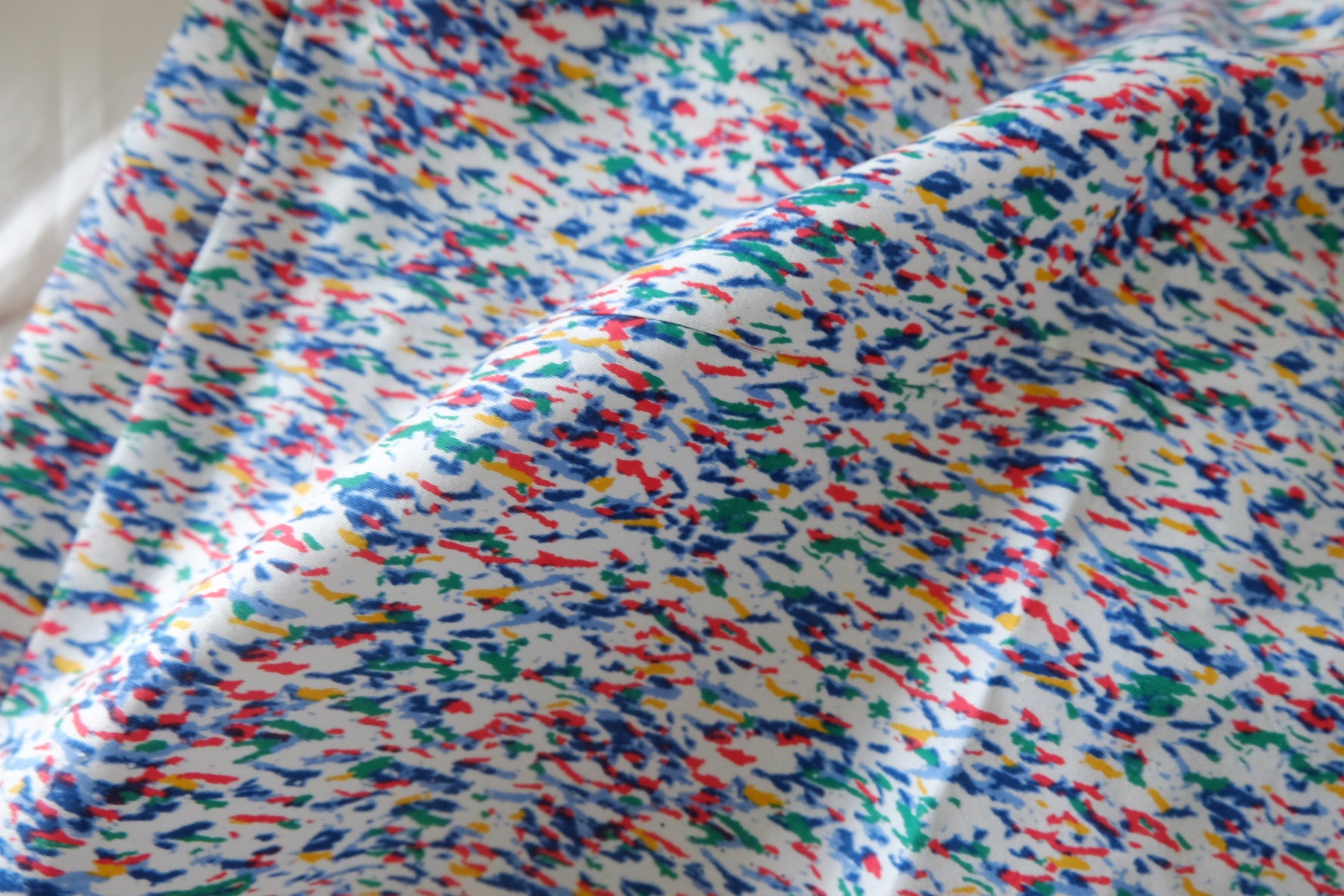 Colorful Abstract Cotton Lawn Fabric – 2.84 yd