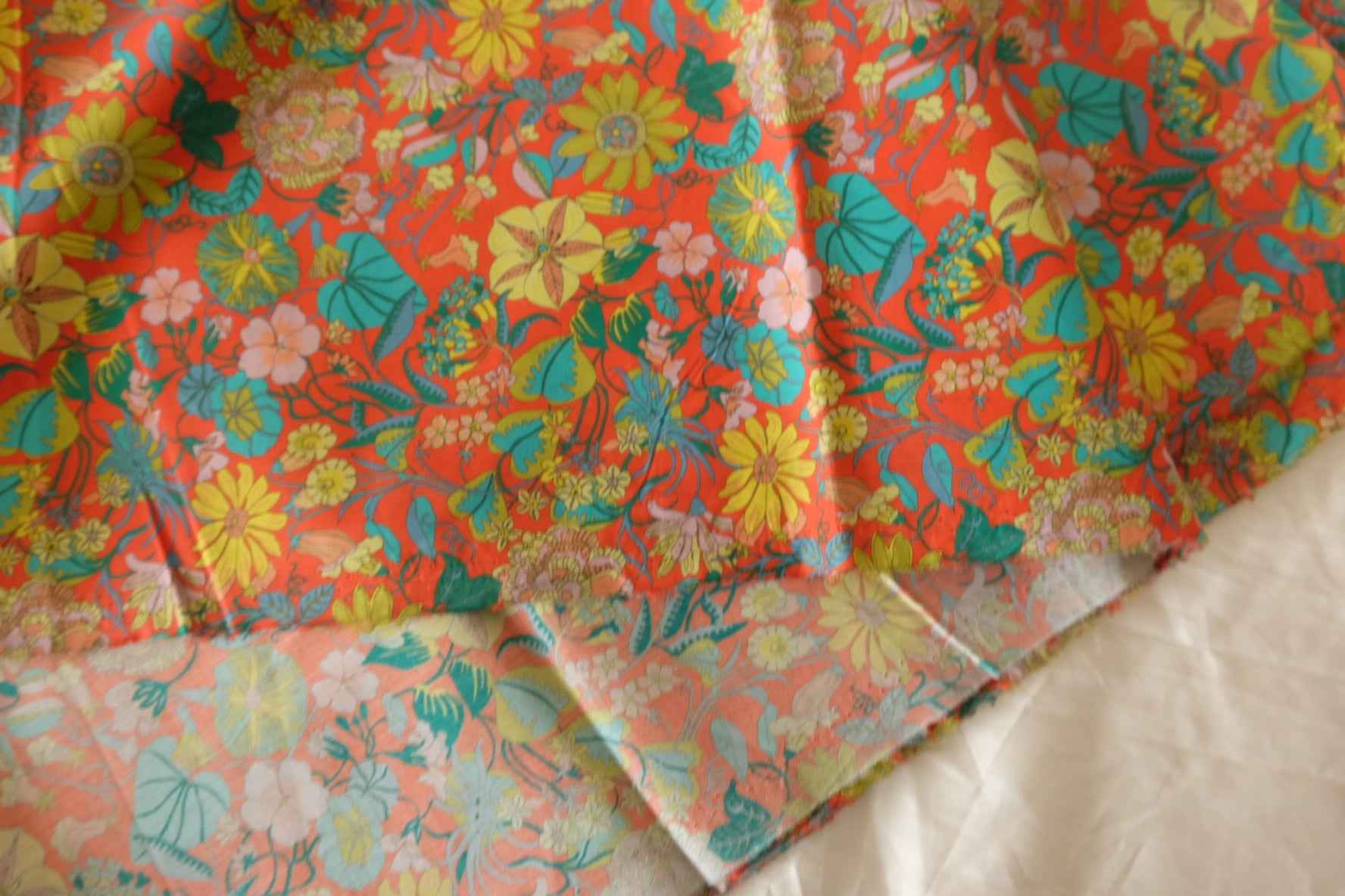 Coral Tropics Silky Cotton Lawn – 2.30 yd