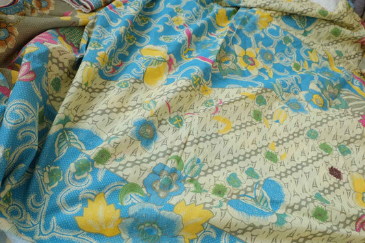 Vintage Patchwork Floral Cotton Fabric - 2 yd