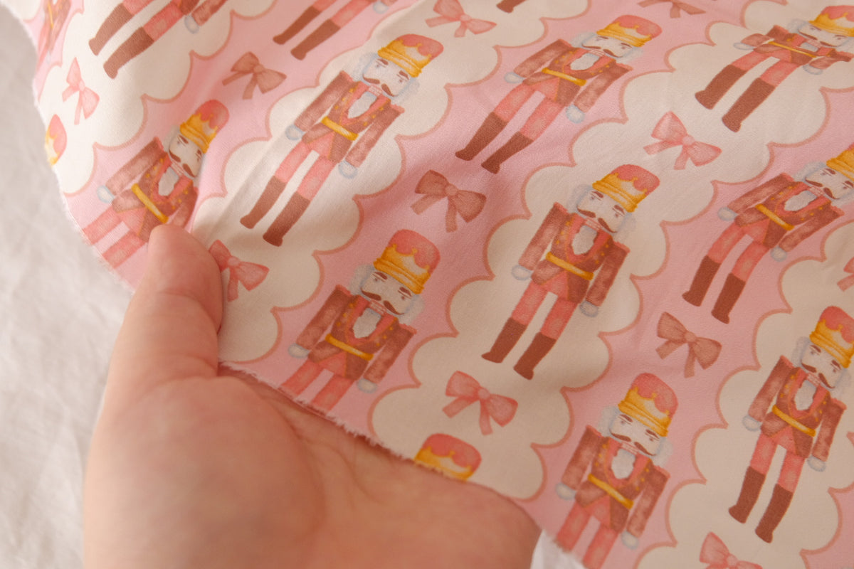 Pink Nutcracker Cotton Lawn – 0.8 yd