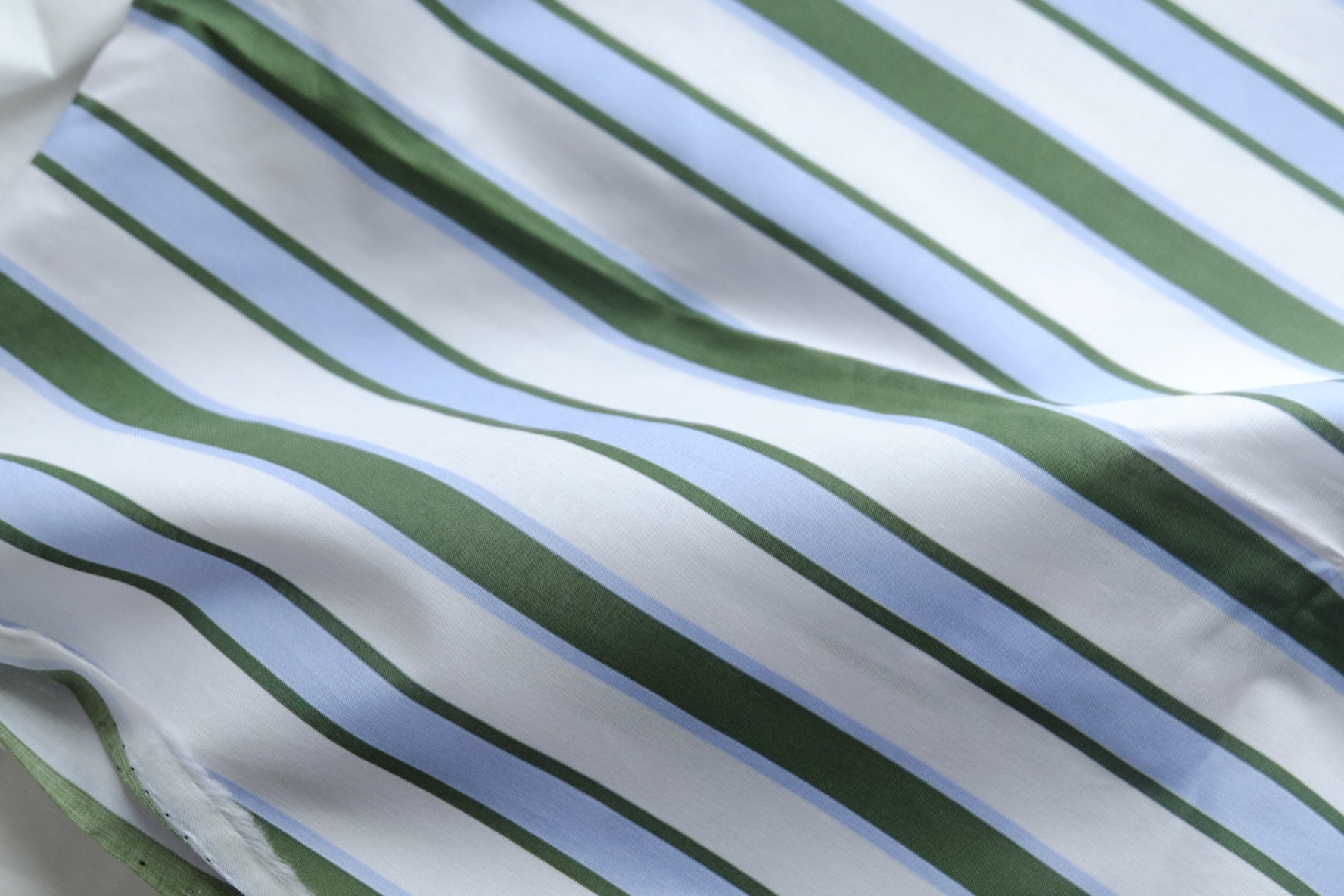Green & Blue Stripe Cotton – 2 yd