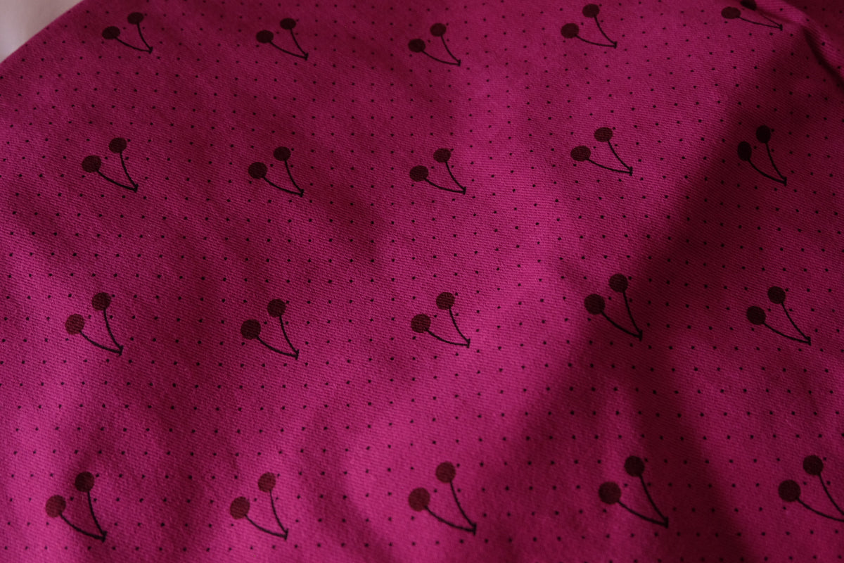 Berry Cherry – Magenta Cotton Twill Fabric | 2.7 Yards