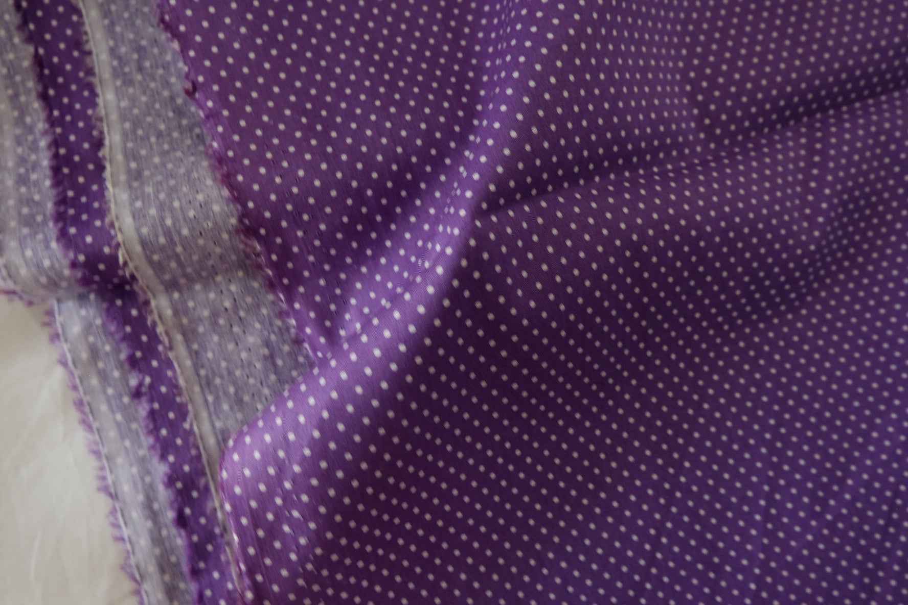 Purple Mini Dot Cotton Poplin Fabric – 2.2 yd