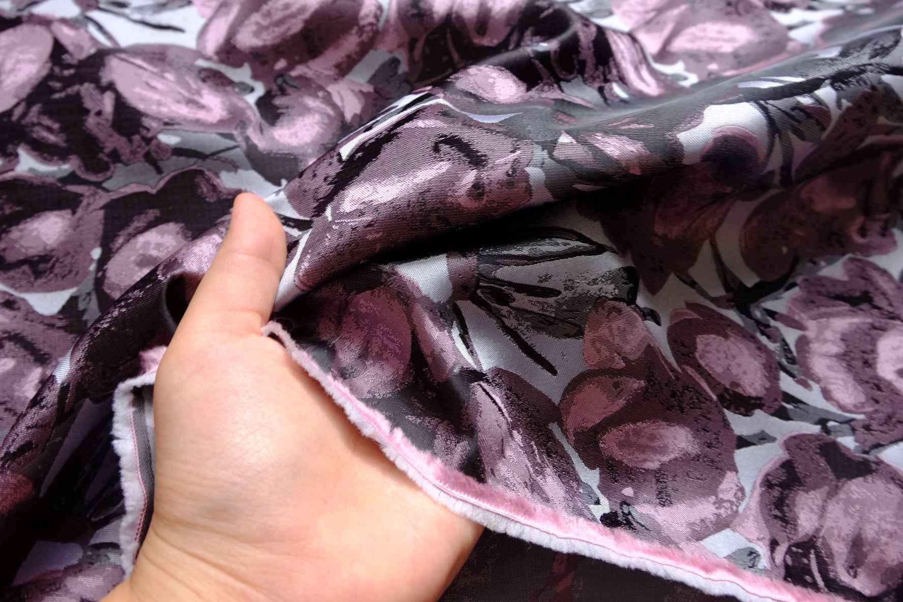 Tulip Brocade Fabric, Statement Occasion Weight, 2.19 by 2.19 Yards