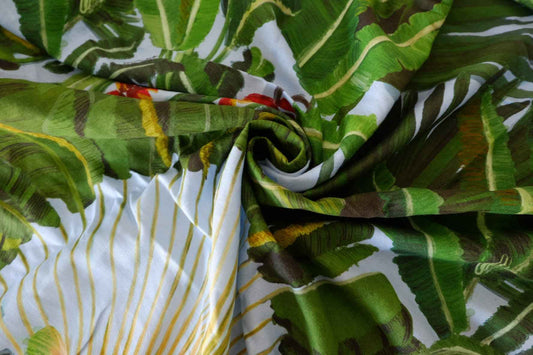 Farm Rio Deadstock Tropical Linen Cotton Fabric – 2.2 yd