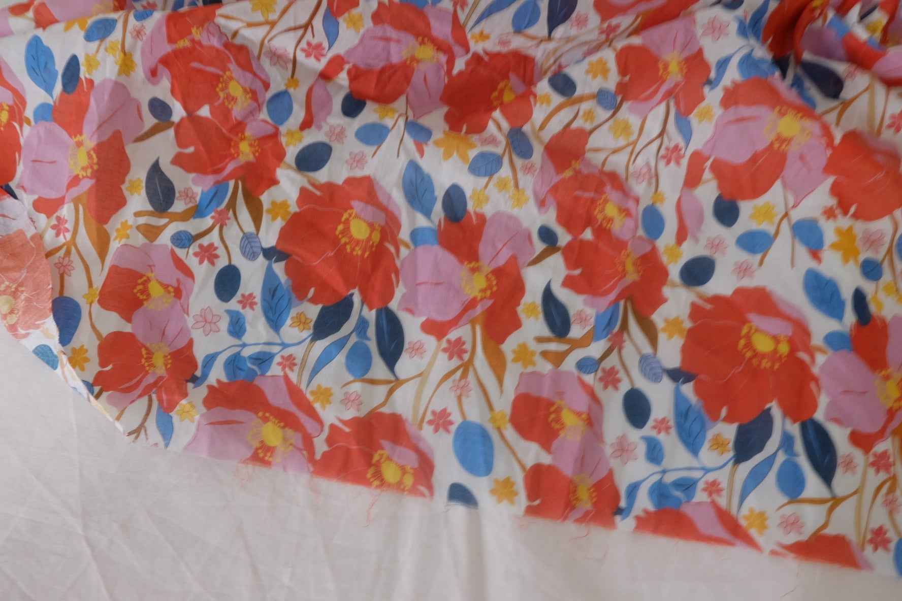 Vibrant Summer Garden Cotton Voile – 3.6 yd