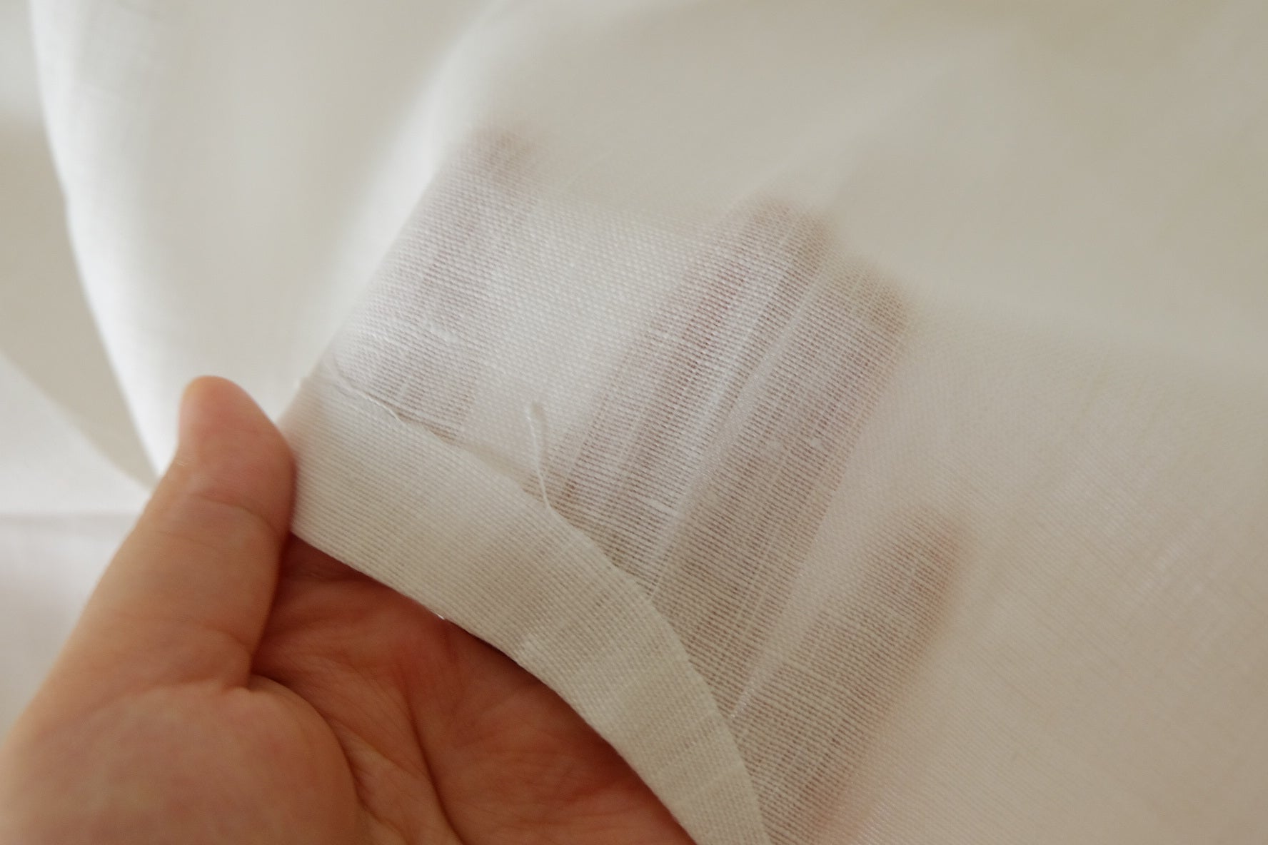Natural White 17s Pure Linen Fabric – 1.6 yd