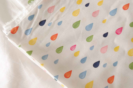 Colorful Raindrop Textured Cotton Fabric – 1.6 Yards
