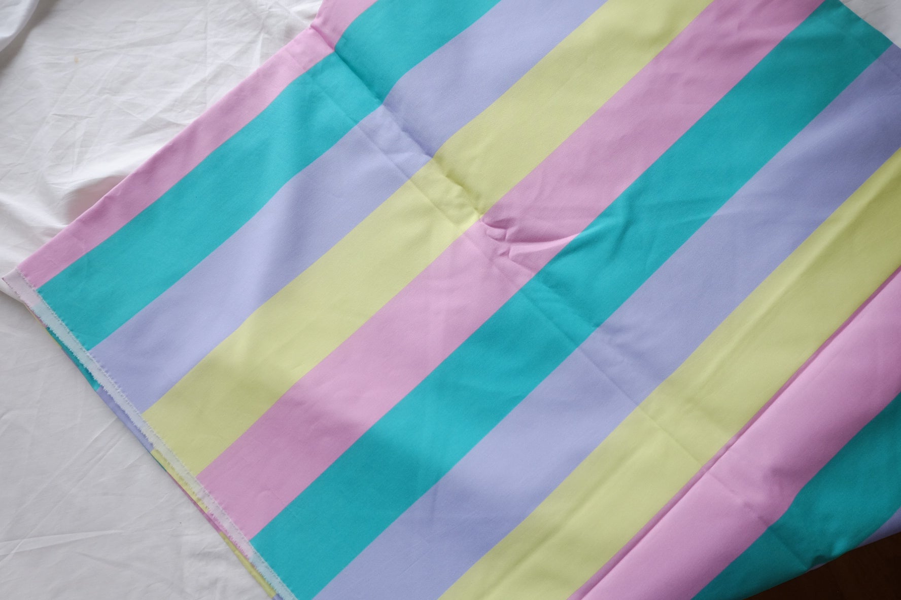 Pastel Stripe High-Density Cotton Poplin – 2.2 yd