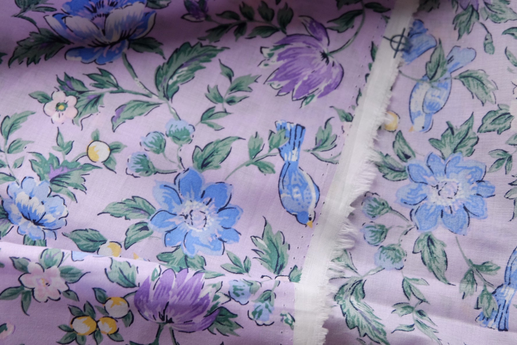 Lavender Garden Floral Cotton – 2.2 yd