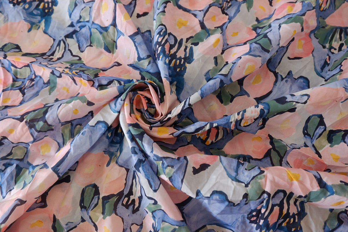 Watercolor Blossom Cotton Lawn – 1.31 / 1.97 yd